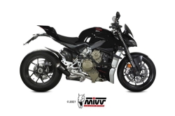Afbeeldingen van MIVV X-M1 Black RVS Ducati Streetfighter V4 '20-