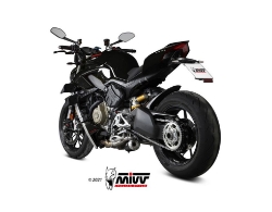 Afbeeldingen van MIVV X-M1 Black RVS Ducati Streetfighter V4 '20-
