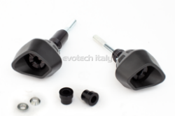 Afbeeldingen van Sliders Evotech Anti-Shock zwart Yamaha YZF-R6 '17-