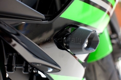 Afbeeldingen van Sliders Evotech Anti-Shock titanium Kawasaki Ninja 650 '17-
