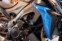 Afbeeldingen van Sliders Evotech Anti-Shock blauw Suzuki GSX-S1000 '16-