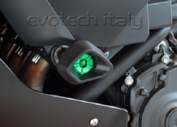 Afbeeldingen van Sliders Evotech Anti-Shock Honda CBF 600/N/S '04-07 / HORNET 600 '98-06 - groen
