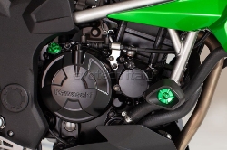 Afbeeldingen van Sliders Evotech Anti-Shock titanium Kawasaki Z125 '19-