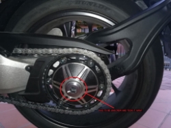 Afbeeldingen van Adapter voor enkelzijdige paddockstand LV8 Honda CB1000R '18- (03HC18S)