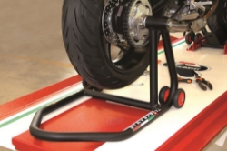 Afbeeldingen van Paddock stand gelagerd voor enkelzijdige wielophanging rechts LV8