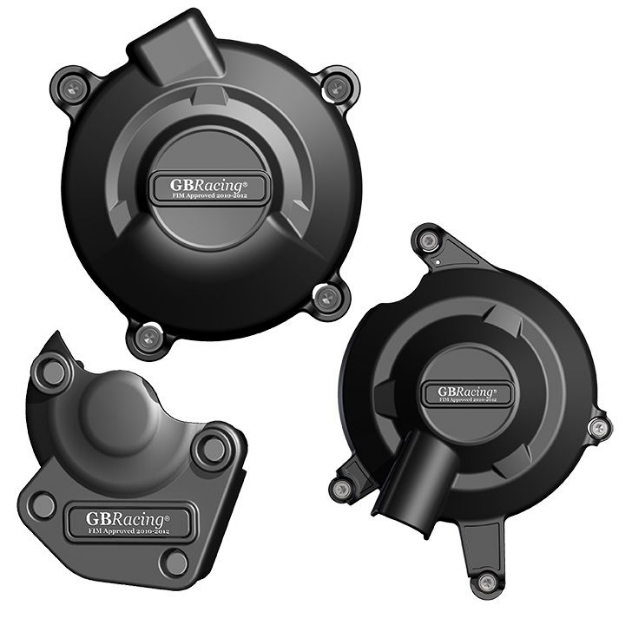 Afbeeldingen van GB-Racing engine cover set Triumph Daytona 675/R / Street Triple 675/R (koppeling, pulse en dynamo)