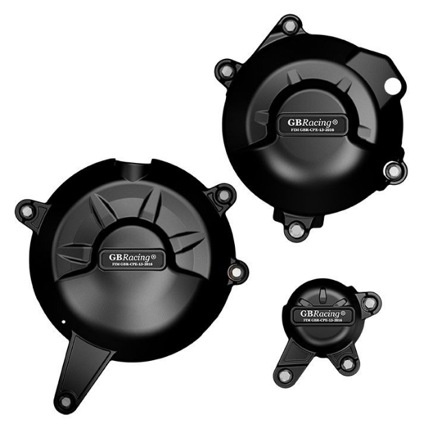 Afbeeldingen van GB-Racing engine cover set Kawasaki Z650 / Ninja 650 2017- (koppeling, pulse en dynamo)