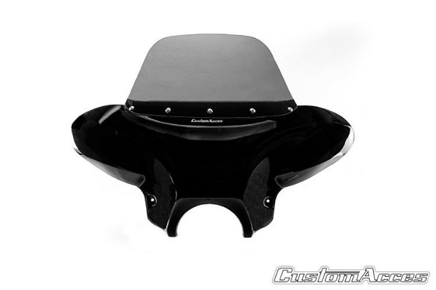 Afbeeldingen van Batwing windshield Custom Acces Suzuki VL800 Volusia '01-'04/C800 Intruder '05-'17-licht getint