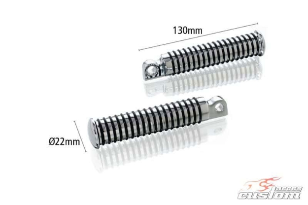 Afbeeldingen van Voetsteunset opklapbaar model Extra Long Custom Acces