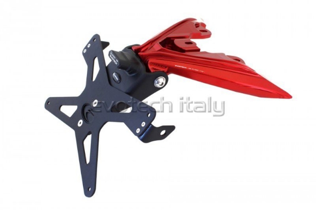 Afbeeldingen van Kentekenplaathouder Evotech MV Agusta Brutale Dragster 800 '14--Rood