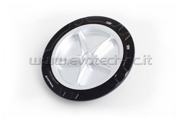 Afbeeldingen van Tankdop met schroefdop van Evotech voor Aprilia / Ducati / MV Agusta zwart/zilver