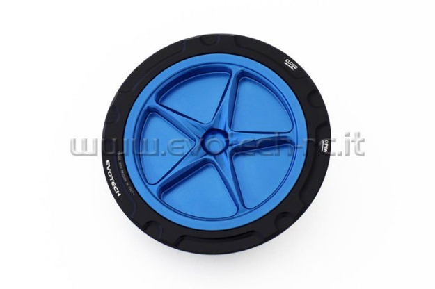 Afbeeldingen van Tankdop met schroefdop van Evotech voor de BMW S1000RR 2009- zwart/blauw