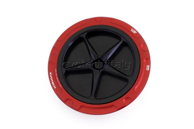 Afbeeldingen van Tankdop met schroefdop Evotech BMW R Nine T/ 1200 Scrambler '14- rood/zwart