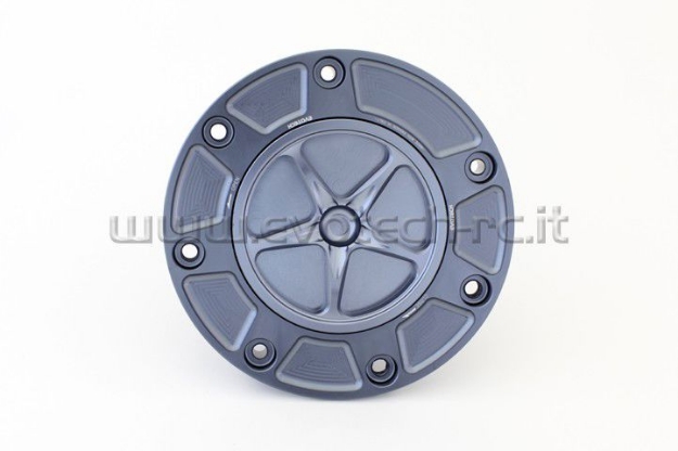 Afbeeldingen van Tankdop met schroefdop Evotech Honda titanium/titanium