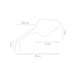 Afbeeldingen van Stuurspiegel model Glory links/rechts Chaft