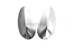 Afbeeldingen van Spiegelafdekplaatjes Evotech Honda CBR1000RR-R '20- zilver