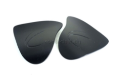 Afbeeldingen van Spiegelafdekplaatjes zwart Evotech Yamaha R1 '20-