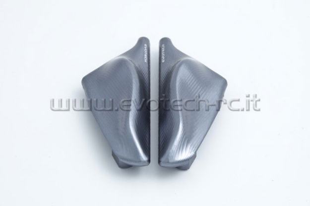 Afbeeldingen van Spiegelafdekplaatjes Evotech Ducati 899/1199 Panigale-Titanium