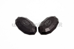 Afbeeldingen van Spiegelafdekplaatjes Evotech Yamaha R1 '07-'08/ Kawasaki ZX6-R '03-'04/ ER-6F '06-'08-Zwart