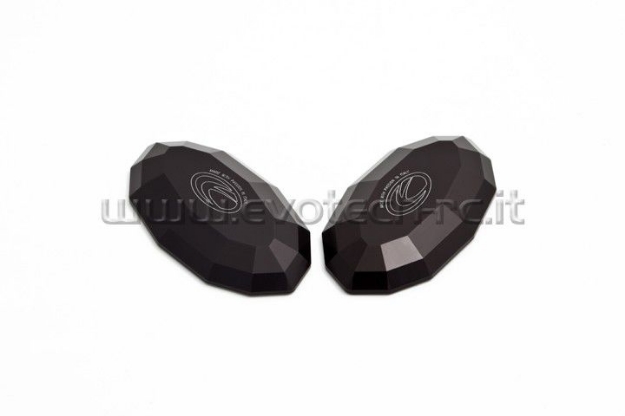 Afbeeldingen van Spiegelafdekplaatjes Evotech Yamaha R1 '07-'08/ Kawasaki ZX6-R '03-'04/ ER-6F '06-'08-Zwart