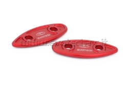 Afbeeldingen van Spiegelafdekplaatjes Evotech Yamaha XP500 T-MAX -2007-Rood
