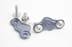 Afbeeldingen van Spiegelafdekplaatjes Evotech Aprilia RSV4 2009--Titanium