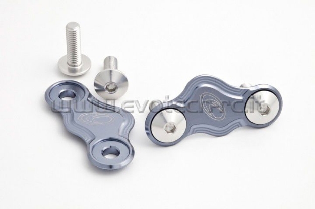 Afbeeldingen van Spiegelafdekplaatjes Evotech Aprilia RSV4 2009--Titanium