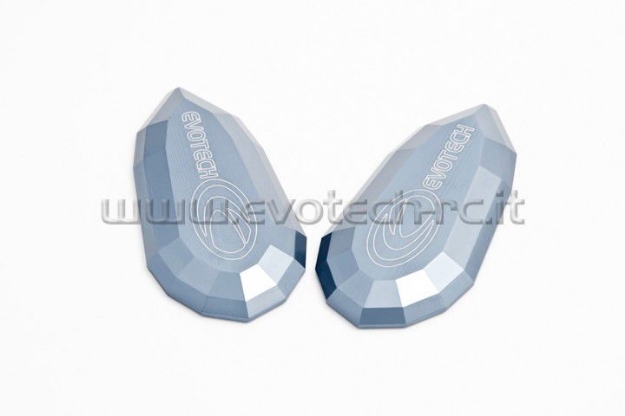 Afbeeldingen van Spiegelafdekplaatjes Evotech Yamaha R1 / R6 / FZS1000