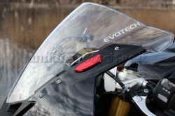 Afbeeldingen van Spiegelafdekplaatjes Evotech BMW S1000RR 2009-/ Yamaha R1 2009--Titanium