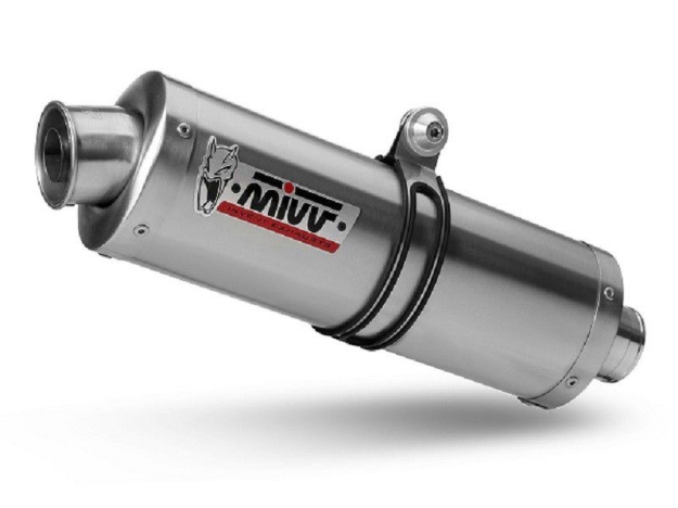 Afbeeldingen van MIVV Oval Classic RVS demper (big) Honda CB600F '01-'02