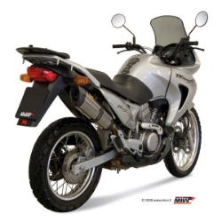 Afbeeldingen van MIVV Suono Steel Black RVS demper Honda XL650V '05-07