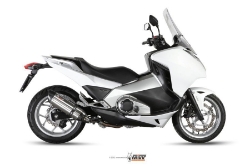 Afbeeldingen van MIVV Suono Steel Black RVS demper Honda NC700/750S/X