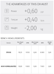 Afbeeldingen van MIVV compleet systeem met Suono Steel RVS demper Honda CBR125R '11-