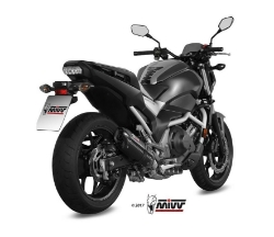 Afbeeldingen van MIVV Suono Steel Black RVS demper Honda NC750S/X '16- / Integra 750 '16-