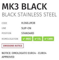 Afbeeldingen van MIVV MK3 Black RVS Honda CB1000R '18-