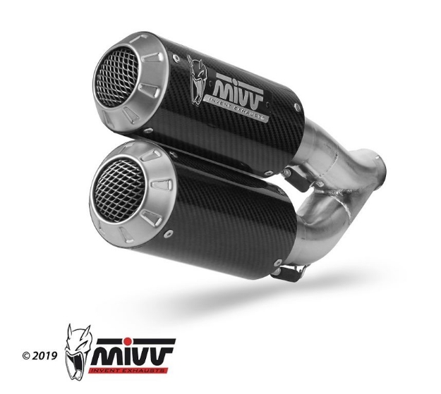 Afbeeldingen van MIVV MK3 carbon dubbel Honda CB1000R '18-