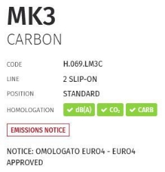 Afbeeldingen van MIVV MK3 carbon dubbel Honda CB1000R '18-