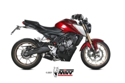 Afbeeldingen van MIVV RVS systeem met MK3 Black RVS demper Honda CB125R '21-