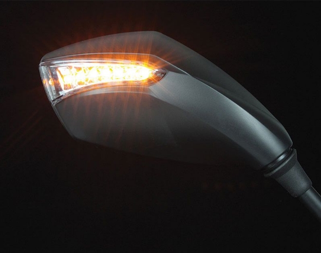 Afbeeldingen van Stuurspiegel model Shine met knipperlicht rechts Chaft