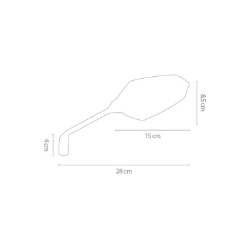Afbeeldingen van Stuurspiegel model Vision met verlichting links Chaft