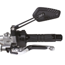 Afbeeldingen van Stuurspiegel set model Bennet aluminium zwart Chaft