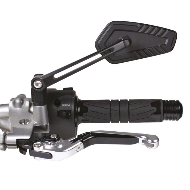 Afbeeldingen van Stuurspiegel set model Bennet aluminium zwart Chaft