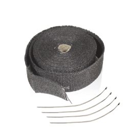 Afbeeldingen van Uitlaat wrap / band zwart 15 meter Chaft