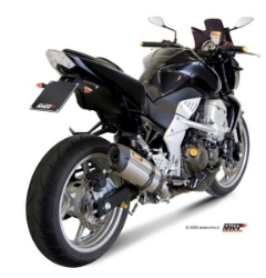 Afbeeldingen van MIVV Suono Steel Black RVS demper Kawasaki Z750 '07-