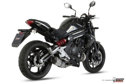 Afbeeldingen van MIVV Suono Steel Black RVS compleet systeem Kawasaki ER6-N '12-