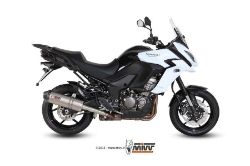 Afbeeldingen van MIVV Oval titanium demper met carbon cap Kawasaki Versys 1000 '15-