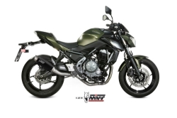 Afbeeldingen van MIVV systeem met GP PRO black RVS Kawasaki Ninja 650 / Z650 '17-22 (1 lambda)