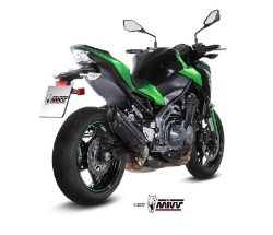 Afbeeldingen van MIVV Suono Steel Black RVS demper Kawasaki Z900 '17- + A2 70KW