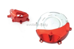 Afbeeldingen van Engine Protector kit Evotech voor Ducati Panigale V4/R rood-rood