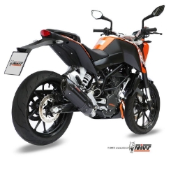 Afbeeldingen van MIVV Suono Steel RVS compleet systeem KTM Duke 125 '11-16 / Duke 200 '12-